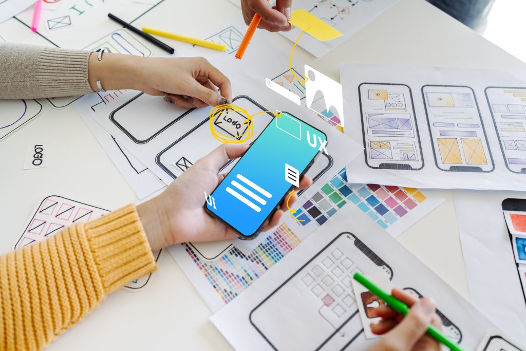 Responsive wireframe layout created by a professional website design company to ensure high-converting web performance and seamless mobile experiences